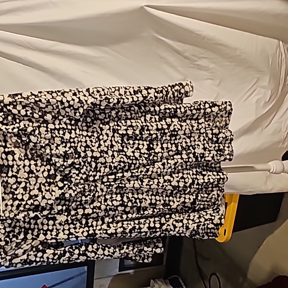 INC animal print long sleeve blouse sz M